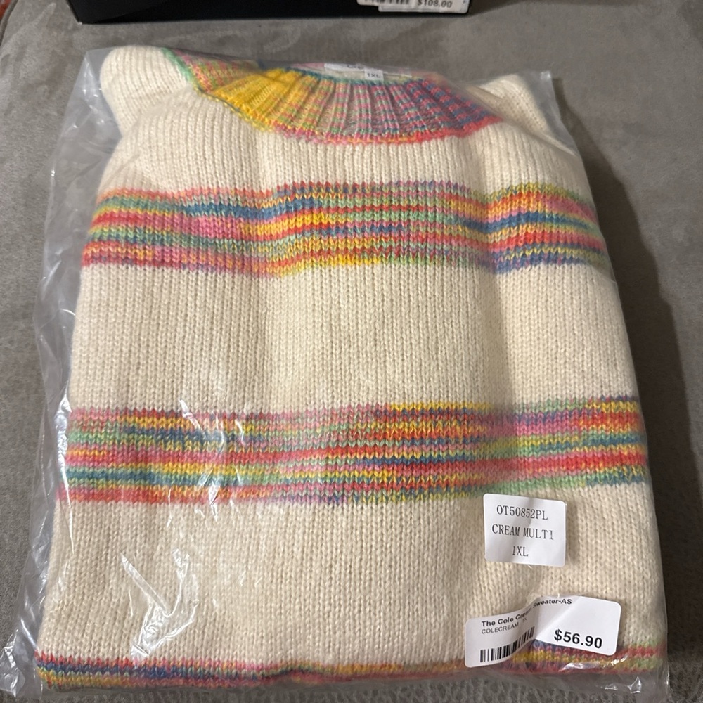 Colorful Striped Women's Sweater